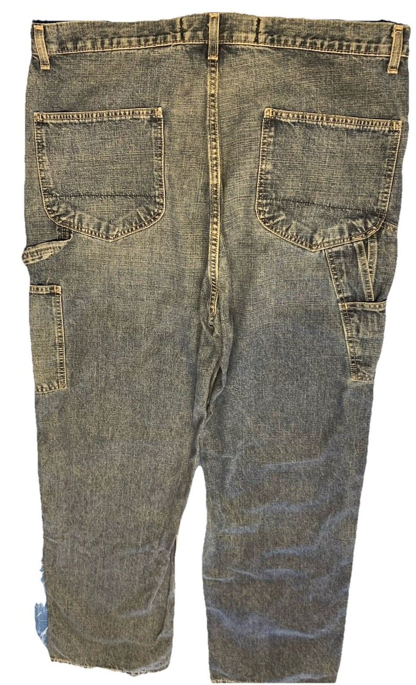 Vintage Y2k Nautica Jeans Mens 40x34 Blue Carpenter Loose Straight Dark Denim